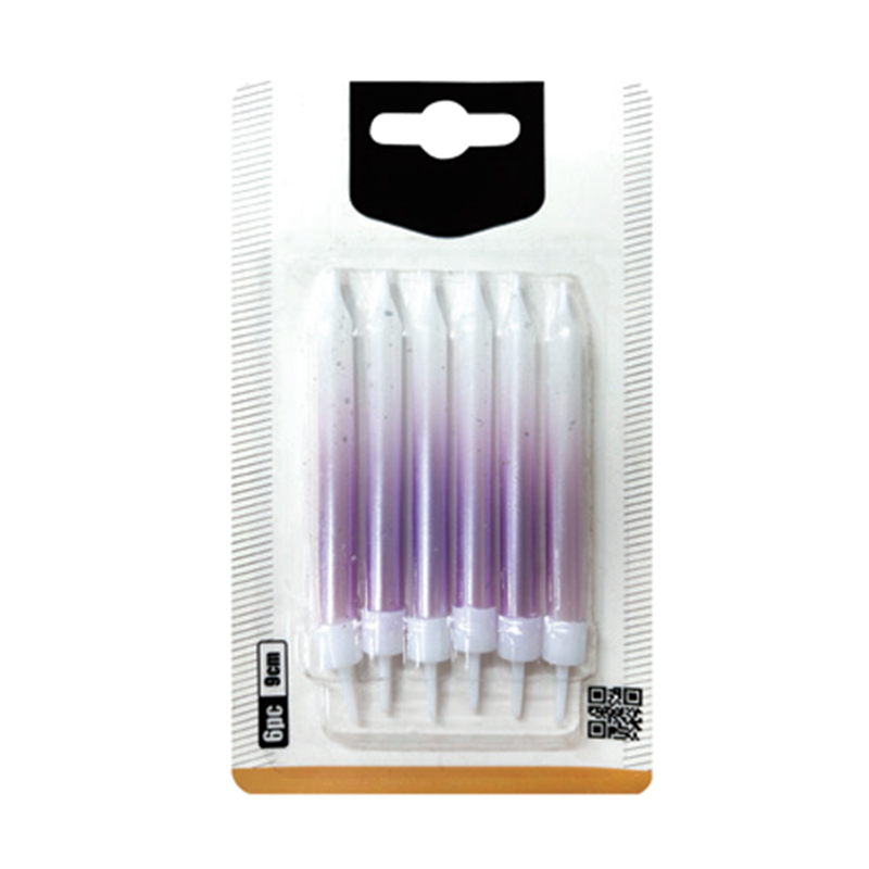 Velas gradientes transparentes de quatro cores