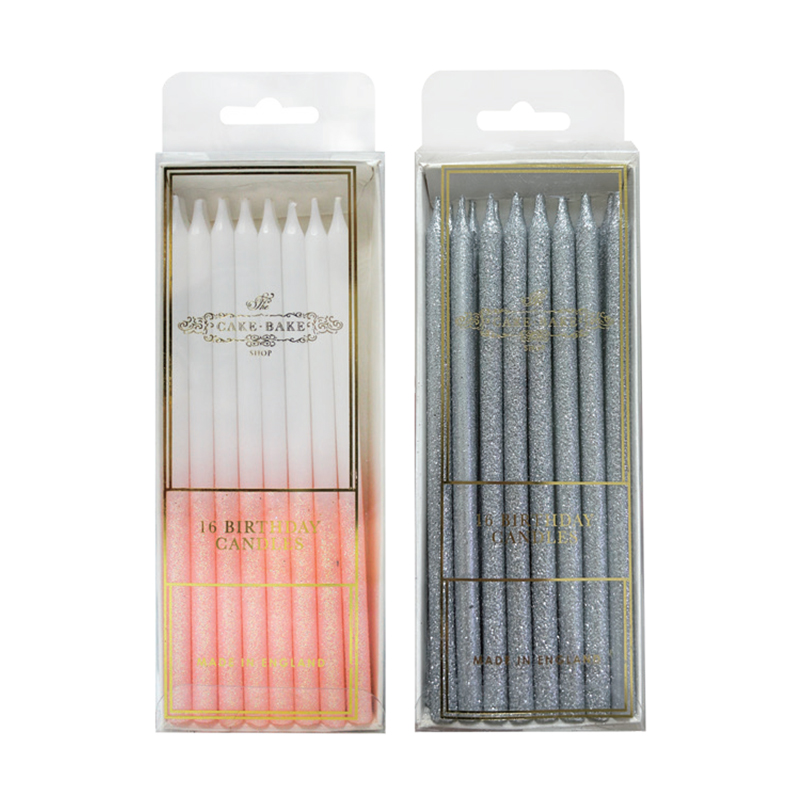 Velas prateadas gradientes brilhantes
