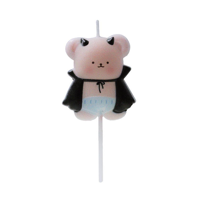 Vela de halloween de morcego urso
