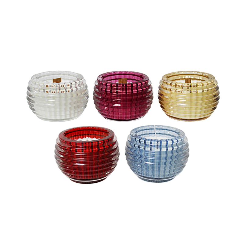 Velas de copo de aromaterapia de cristal brilhante
