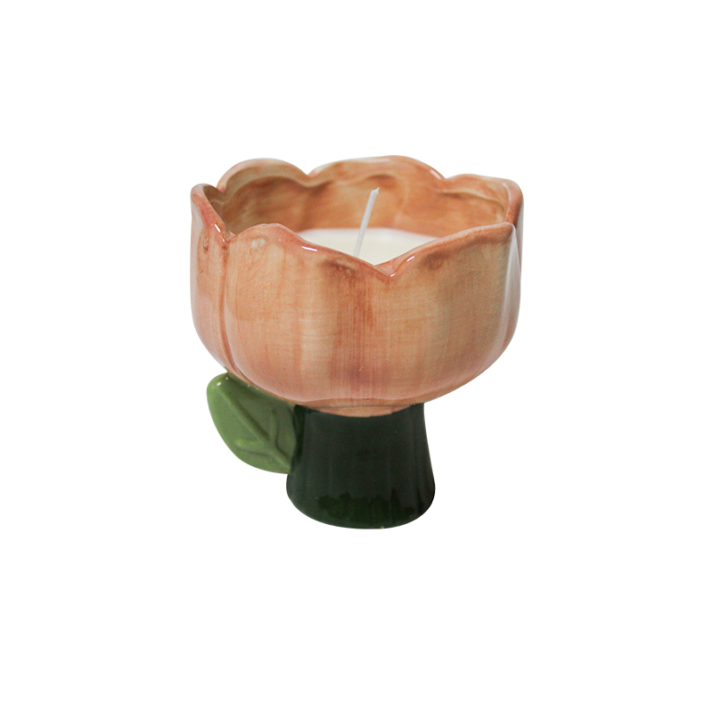 Vela copo de aromaterapia tulipa